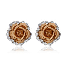 Load image into Gallery viewer, Earrings Source Wholesale Rose Flower Ear Clip Earrings