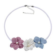 Load image into Gallery viewer, Necklace New Fashion Handmade Fabric Flower Necklace Flower Necklace