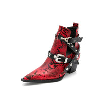 Load image into Gallery viewer, Pointed Toe Single Boots Studded Western Cowboy Boots