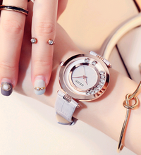 Load image into Gallery viewer, Wheeled rhinestone watch quartz dial watch fashion temperament female watch ladies belt