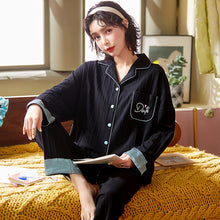 Load image into Gallery viewer, Pajamas Women's Long-sleeved Spring And Autumn Thin Style Net Red Cotton