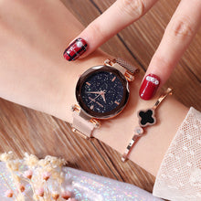 Load image into Gallery viewer, Starry female watch magnet watch