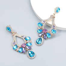 Load image into Gallery viewer, Alloy Diamond Geometric Earrings Earrings Female European And American Earrings