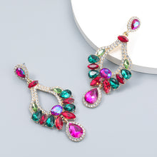 Load image into Gallery viewer, Alloy Diamond Geometric Earrings Earrings Female European And American Earrings