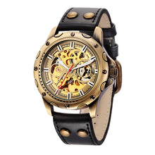 Load image into Gallery viewer, Mens Skeleton Steampunk Automatic Mechanical Watch
