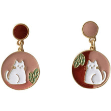 Load image into Gallery viewer, Quality Simple Round Oil Drop Earrings Girl
