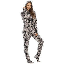 Load image into Gallery viewer, Animal Print One-piece With Foot Cover Pajamas And Home Wear