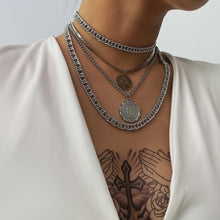 Load image into Gallery viewer, Hip Hop Thick Chain Necklace Lace Tag Necklace