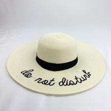 Load image into Gallery viewer, Big eaves straw hat female sunscreen sun hat