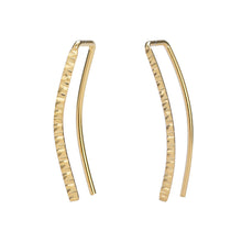 Load image into Gallery viewer, Silver Grillz Piercing Earrings Jewelry Ear Cuff Charm Handmade Hammered Gold Filled Brincos Earrings