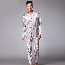 Load image into Gallery viewer, Men's Long Sleeve Pants Pajamas Set