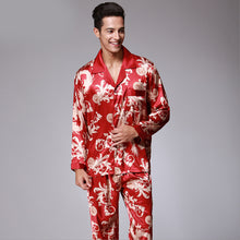 Load image into Gallery viewer, Men's Long Sleeve Pants Pajamas Set