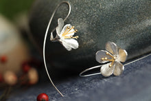 Load image into Gallery viewer, Flower Tassel Long Earrings S925 Sterling Silver Earrings