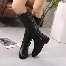 Load image into Gallery viewer, Back Strapped Rider Boots High Tide Leather Boots