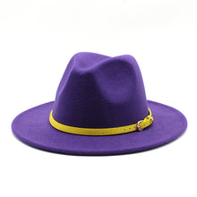 Load image into Gallery viewer, Woolen Hat Big Brimmed Hat Jazz Hat Felt Hat