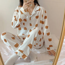 Load image into Gallery viewer, Spring And Autumn Long-sleeved Pajamas Women's Outer Wear