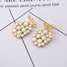 Load image into Gallery viewer, Baroque Pineapple Diamonds Jane Yue Fashion Earrings Earrings