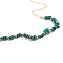 Load image into Gallery viewer, Irregular Turquoise Necklace Retro Simple Handmade Necklace