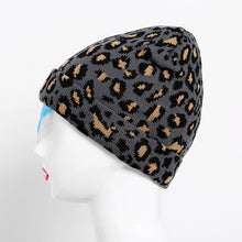 Load image into Gallery viewer, Personalized Leopard Print Wool Hat Women Autumn And Winter Fashion All Match Warm Knit