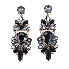 Load image into Gallery viewer, Fashion Exaggerated Earrings Retro Alloy Trend Earrings Geometric Diamond Long Earrings