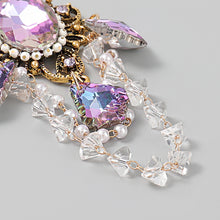 Load image into Gallery viewer, Alloy Diamond Acrylic Earrings Korean Earrings Girl Retro Earrings