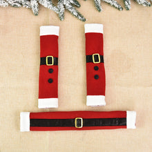 Load image into Gallery viewer, Christmas Decorations Pull Flannelette Refrigerator Handle Gloves