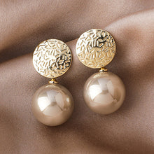 Load image into Gallery viewer, Korean Version Of Imitation Pearl Personality Wild Geometric Type Women's Earrings