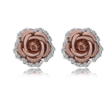 Load image into Gallery viewer, Earrings Source Wholesale Rose Flower Ear Clip Earrings