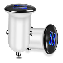 Load image into Gallery viewer, Led 3A Dual USB Electroplating Car Car Charger Mobile Phone Charger Smartphone General Cross Border Wholesale