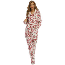 Load image into Gallery viewer, Animal Print One-piece With Foot Cover Pajamas And Home Wear