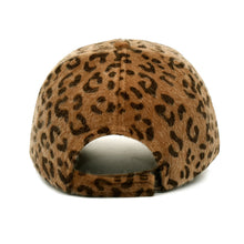 Load image into Gallery viewer, European And American New Baseball Cap Female Leopard Fluff