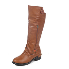 Load image into Gallery viewer, European And American Flat Zipper Women Boots