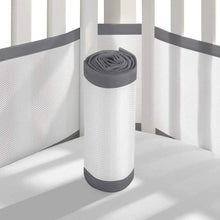 Load image into Gallery viewer, 2PCS Lightweight Elastic Home Bedroom Baby Care Thread Gluing Anti-collision Breathable Mesh Polyester Detachable Crib Bumper