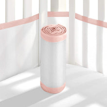 Load image into Gallery viewer, 2PCS Lightweight Elastic Home Bedroom Baby Care Thread Gluing Anti-collision Breathable Mesh Polyester Detachable Crib Bumper