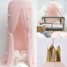 Load image into Gallery viewer, Summer Children Kid Bedding Mosquito Net Romantic Baby Girl Round Bed Mosquito Net Bed Cover Bed Canopy For Kid Nursery CA