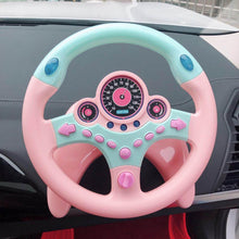 Load image into Gallery viewer, Cute Children Steering Wheel Toy with Light Simulation Driving Sound Music funny Educational Baby Electronic Travel kids toys