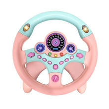 Load image into Gallery viewer, Cute Children Steering Wheel Toy with Light Simulation Driving Sound Music funny Educational Baby Electronic Travel kids toys