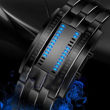 Load image into Gallery viewer, Fashion Couple Watch Men Women Luxury Watch Lovers Stainless Steel Clock LED Date Bracelet Watch Binary Wristwatch Sport Watches