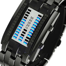 Load image into Gallery viewer, Fashion Couple Watch Men Women Luxury Watch Lovers Stainless Steel Clock LED Date Bracelet Watch Binary Wristwatch Sport Watches