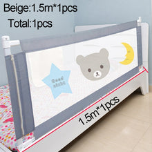 Load image into Gallery viewer, Children's bed barrier fence safety guardrail security foldable baby home playpen on bed fencing gate crib adjustable kids rails