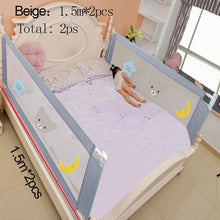 Load image into Gallery viewer, Children's bed barrier fence safety guardrail security foldable baby home playpen on bed fencing gate crib adjustable kids rails