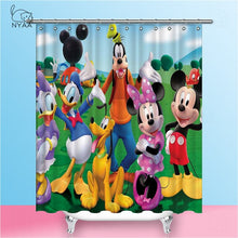 Load image into Gallery viewer, NYAA Mickey Shower Curtains Waterproof Polyester Fabric Bathroom Curtains For Home Decor