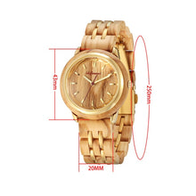Load image into Gallery viewer, Couple Watches for Lovers Luxury Wood Watch Mens Fashion Wooden Women Dress Clocks Gifts for Valentine's Day Relogio de casal