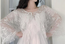 Load image into Gallery viewer, Sannian Actual Photo Of Long Sling Dress With Lace Sunscreen In Soft Yarn In Summer Of 2019 2 Piece Set Women Sleeveless Dress