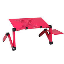 Load image into Gallery viewer, Aluminum Alloy Laptop Table Adjustable Portable Folding Computer Desk Students Dormitory Laptop Table Computer Stand Bed Tray