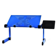 Load image into Gallery viewer, Aluminum Alloy Laptop Table Adjustable Portable Folding Computer Desk Students Dormitory Laptop Table Computer Stand Bed Tray