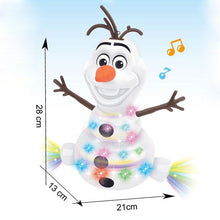 Load image into Gallery viewer, Frozen 2 Robots Snowman Olaf Electric Toys Dance Moves Light Music Cartoon Plastic Toy Boys And Girls Christmas Gifts