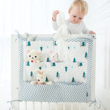 Load image into Gallery viewer, Brand New Baby Cot Bed Hanging Storage Bag Crib cot Organizer Storage Bag 60*50cm Toy Diaper Pocket for Crib Bedding Set flaming