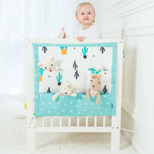 Load image into Gallery viewer, Brand New Baby Cot Bed Hanging Storage Bag Crib cot Organizer Storage Bag 60*50cm Toy Diaper Pocket for Crib Bedding Set flaming