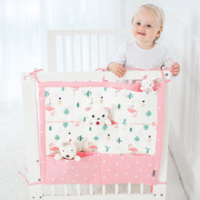 Load image into Gallery viewer, Brand New Baby Cot Bed Hanging Storage Bag Crib cot Organizer Storage Bag 60*50cm Toy Diaper Pocket for Crib Bedding Set flaming